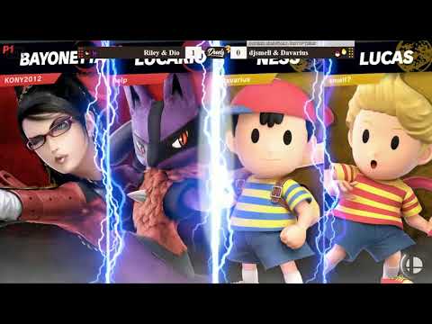 DDD 18 SSBU Doubles Semis - Riley & Dio (Red) vs djsmell & Davarius (Yellow)