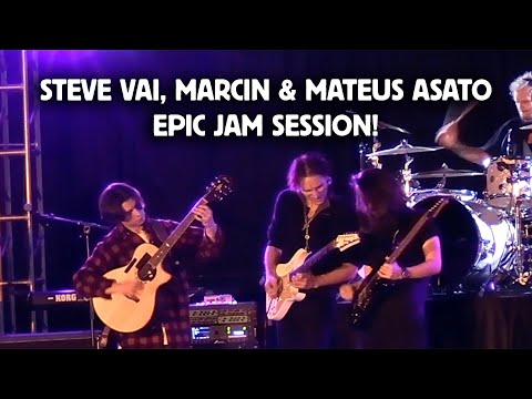Steve Vai, Marcin & Mateus Asato Epic Jam Session!