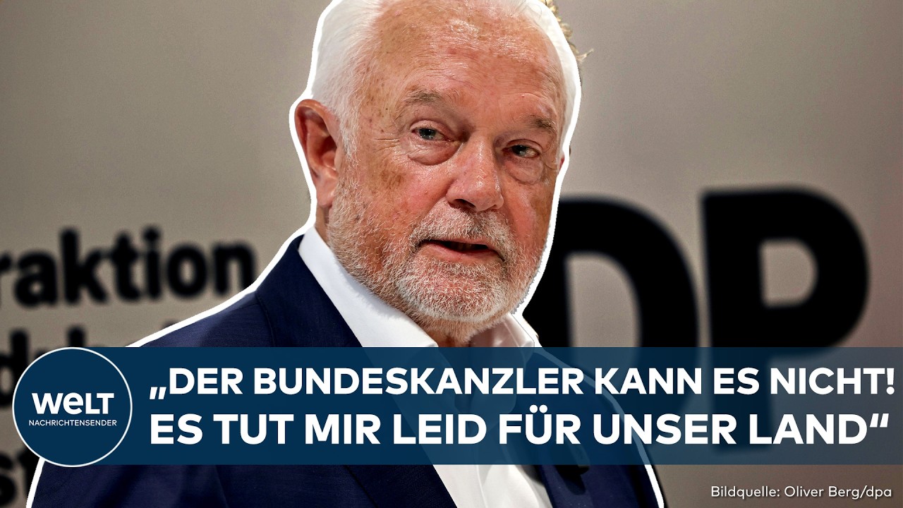DEUTSCHLAND: "Der Bundeskanzler kann es nicht!" Wolfgang Kubicki rechnet mit Merz' Personalpoker ab