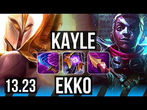 KAYLE vs EKKO (MID) | 10/1/7, 1700+ games, 1.9M mastery, Legendary | KR Master | 13.23