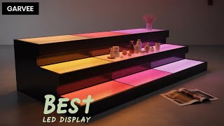 Garvee LED Lighted Liquor Bottle Shelf for Bar with Remote 16 Colors for Liquor Display