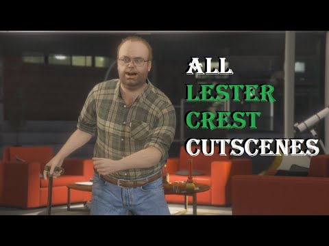 All LESTER CREST Cutscenes in GTA 5 Story Mode | Jay Klaitz