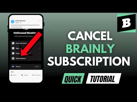 Brainly Cancel Subscription