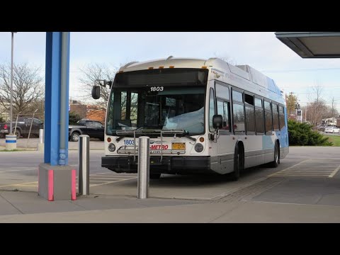 NFTA Metro Ride Route 52A Inbound [Full Route] Bus 1803 - 2018 Novabus LFS CNG