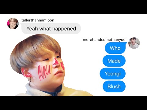 The one who made Yoongi blush | BTS texts