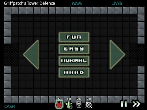 Griffpatch's Tower Defense v1.0  game over 😢 part 1