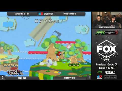DYFWI Day 2 - Round 2 Pools: VGBC|Hax (Fox) vs SilentSpectre (C. Falcon)