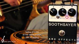 Video thumbnail for Bass Demo: ARC EFFECTS SOOTHSAYER  [Overdrive Pedal] by Greg's Guitar Lessons