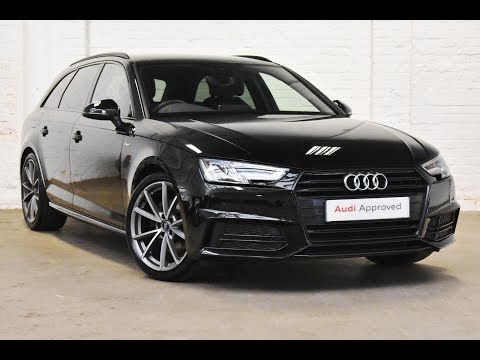 DH18AFX AUDI A4 AVANT TFSI S LINE BLACK EDITION BLACK 2018, Slough Audi