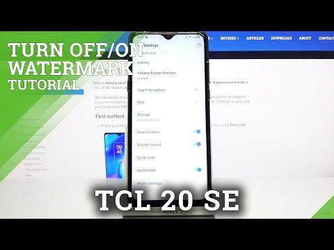 How to Add Camera Watermark in TCL 20 SE – Add / Remove Watermark