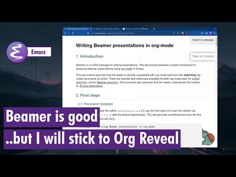 Org-mode - I tried beamer export