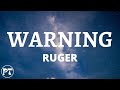 Ruger - Warning (Official Lyrics Video)