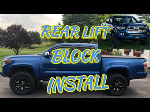 2018 TRD REAR LIFT BLOCKS INSTALL