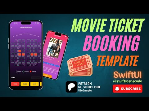 CREATE THE BEST Movie Ticket Booking App in SwiftUI IOS14+ with Ease!