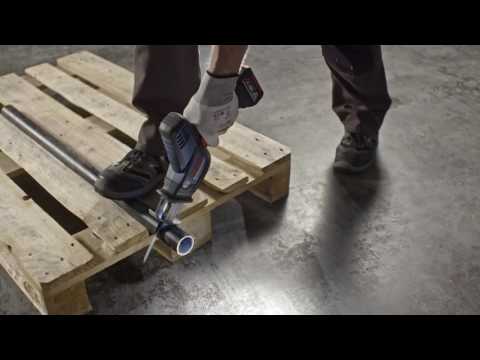 Akumuliatorinis tiesinis pjūklas Bosch GSA 18 V-LI C Professional video
