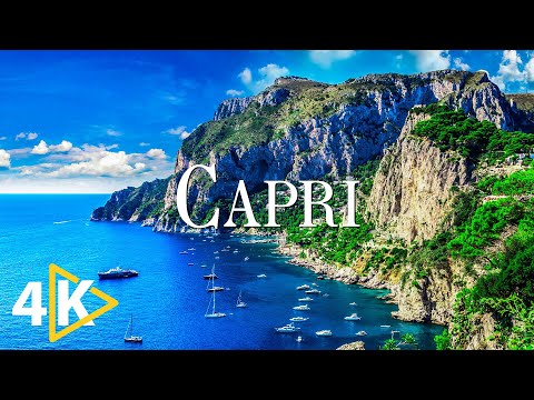 FLYING OVER CAPRI ITALY (4K UHD) - Calming Music With Beautiful Nature Videos - 4K Video Ultra HD
