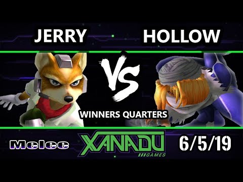 S@X 305 SSBM - Jerry (Fox, Jigglypuff) Vs. Hollow (Sheik) - Smash Melee Winners Quarters