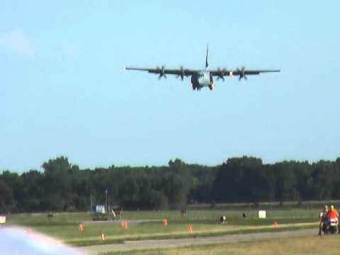 Royal Canadian Air Force CC-130J Super Hercules Arrives at EAA Airventure 2012.