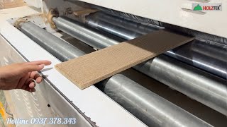 Máy cán vân gỗ có gia nhiệt, ép cước, vân gỗ 1 mặt, 2 mặt giá tốt WM-1300G