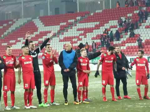 DVTK vs. FTC 17/18 - Ünneplés a meccs után