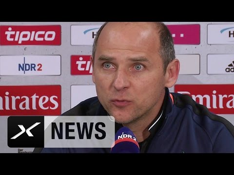Viktor Skripnik klagt: "Wieder mit leeren Händen da" | Hamburger SV - Werder Bremen 2:1