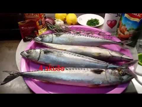 Skuša u rerni sa prilogom od blitve i krompira-Mackerel baked in oven