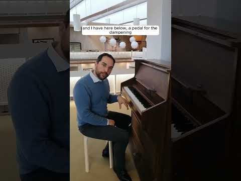 Dr Benedikt Brilmayer demonstrates the celesta