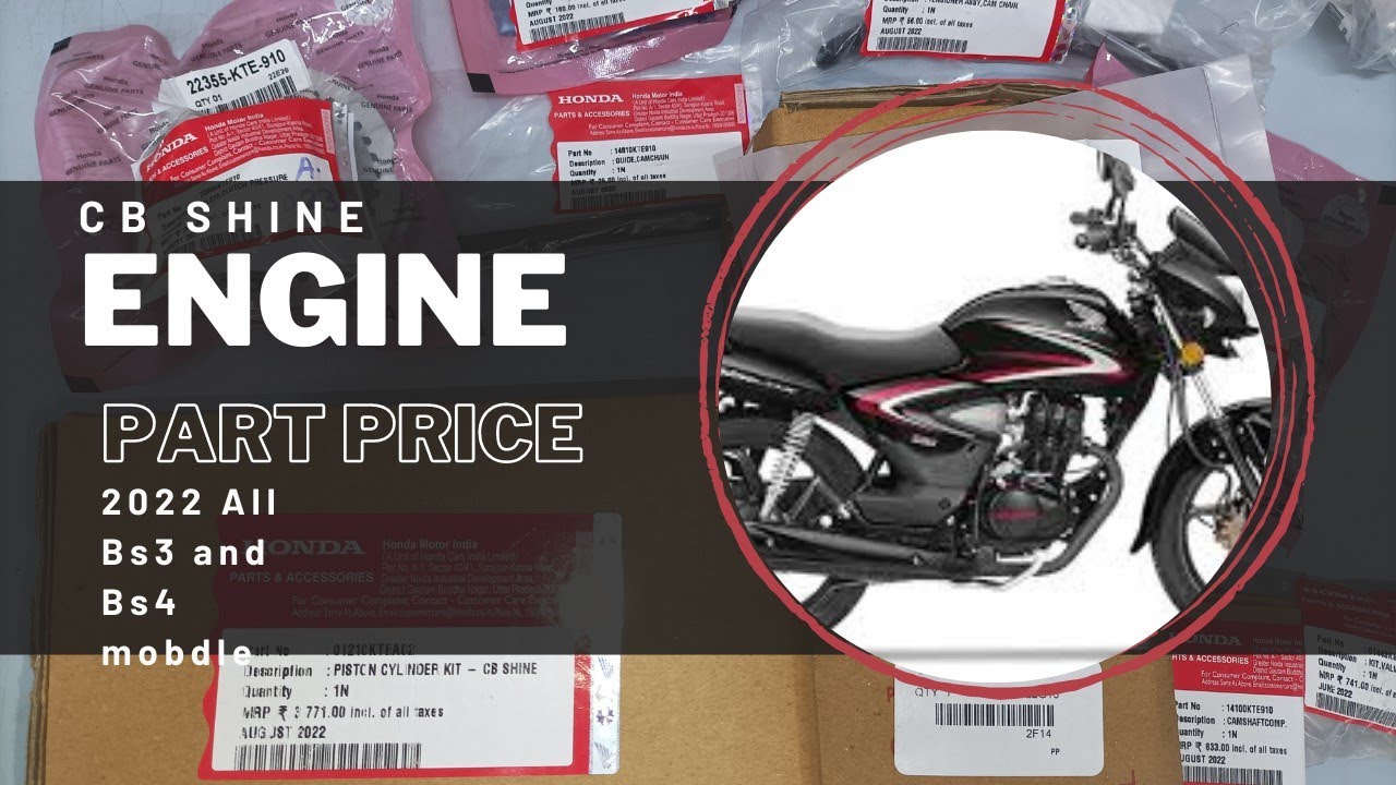 C B Shine All Engine Spare Part Price 2023