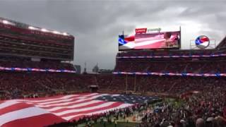 Anthem 49ers vs Seahawks 11/26/2017 Levi’s stadium