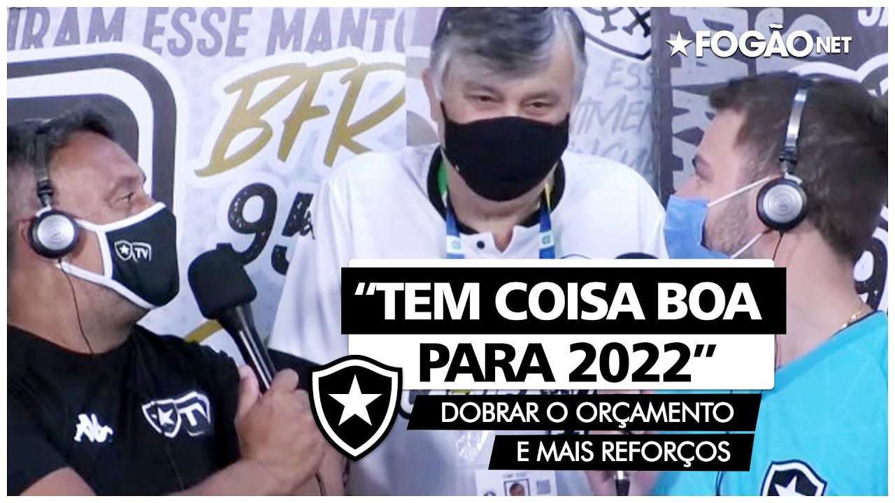 Botafogo já planeja 2022 com mais que o dobro do orçamento e reforços de alto nível: ‘Tem coisa boa para o ano que vem’