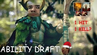 1 HIT 1 KILL? | Ranged Enchant Totem + God's Strength Ability Draft | Dota 2