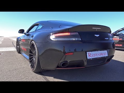 Aston Martin V8 Vantage N430 - Cold Start Up, Revs & Accelerations!