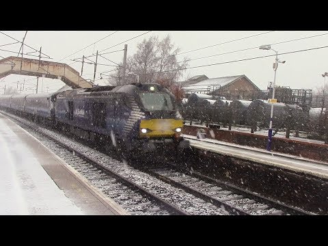 68006 "Daring" is seen working diverted 5L69 at Carluke 4/4/18