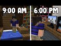 Day in the life of a Minecraft Player... IN MINECRAFT
