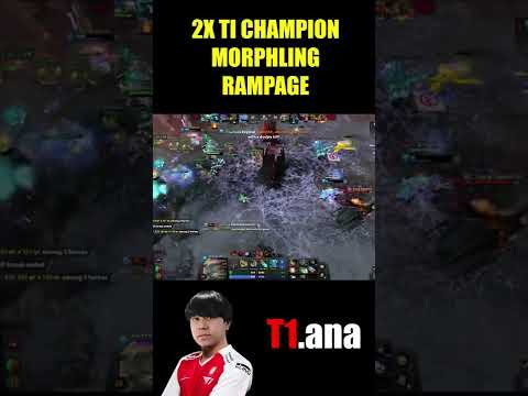2X TI CHAMPION PLAYS MORPHLING | ANA CASUAL RAMPAGE | TI 11 LAST CHANCE QUALIFIERS #shorts #dota2
