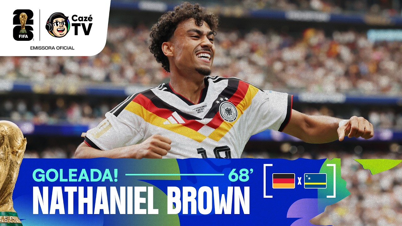 VIROU GOLEADA! NATHANIEL BROWN ANOTA O QUINTO GOL DOS ALEMÃES CONTRA CURAÇAO