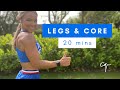 20 Minute Legs And Core Workout At Home With No Equipment