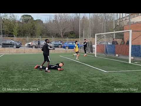 Training with CE Mercantil, Aleví U12C team in Barcelona