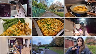 Autumn Walks In The Park 🍁 Cooking Scalloped Potatoes & Clearing Out My Kitchen Cupboards!