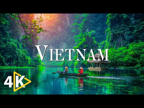 FLYING OVER VIETNAM (4K UHD) - Soothing Music Along With Beautiful Nature Video - 4K Video Ultra HD