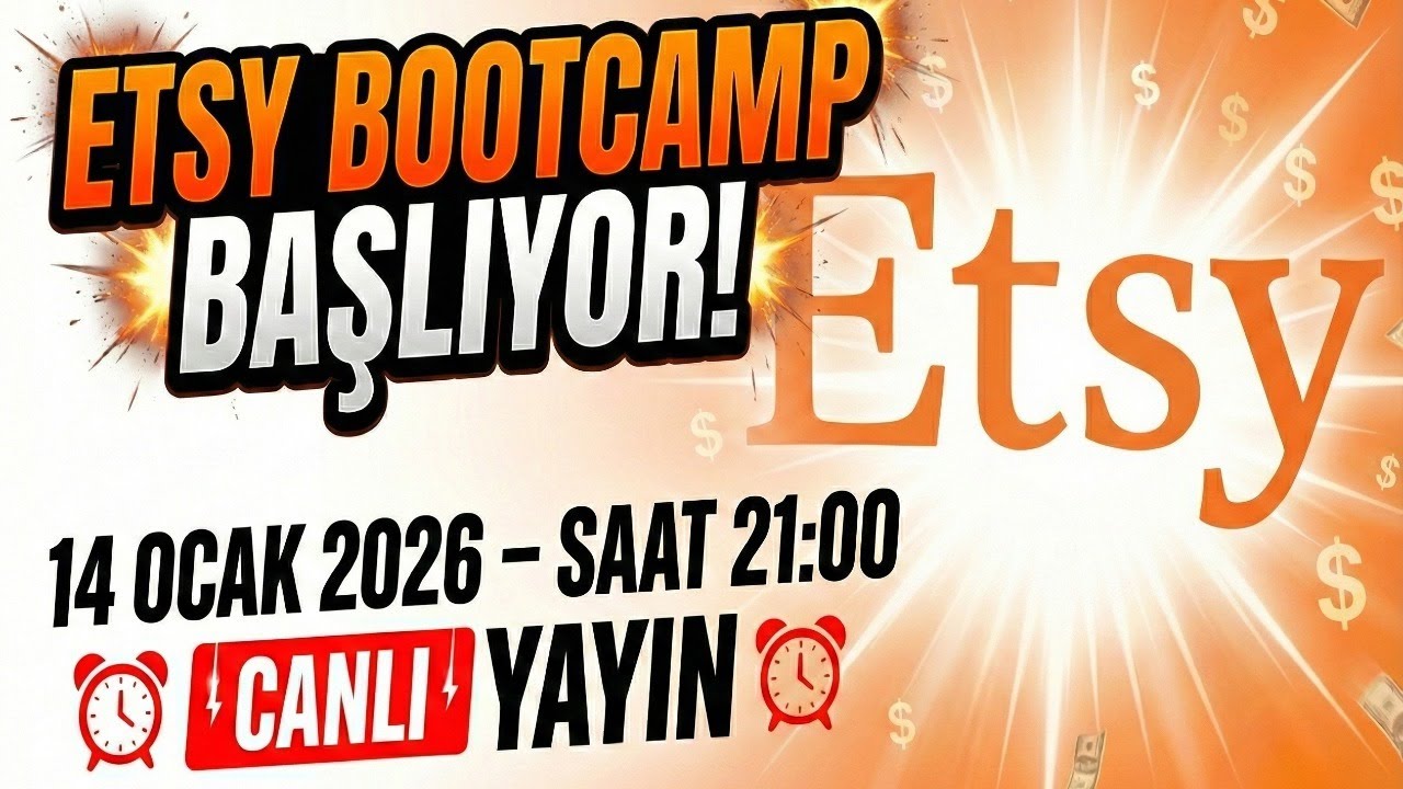 4 Günde ETSY’yi Çözüyoruz! Sıfırdan İlk Satışa Kadar Canlı Uygulama!