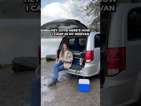 Minivan camping made easy! A simple build in a Dodge Grand Caravan for cozy outdoor adventures 🏔️