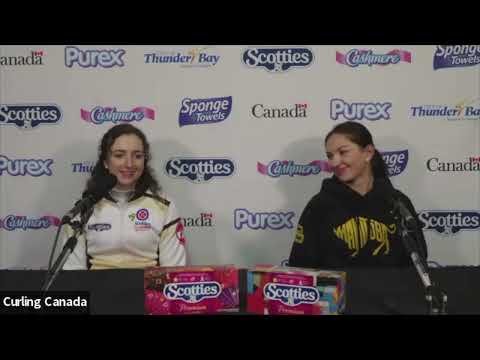 Media Scrum - Draw 6 - 2022 Scotties Tournament of Hearts