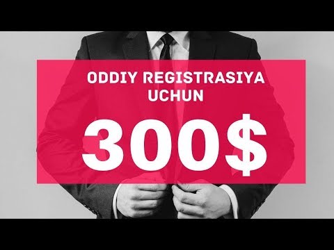 ОДДИЙ РЕГИСТРАЦИЯ УЧУН 300$