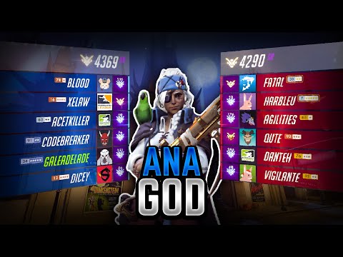 PLAYING ANA PERFECTLY AGAINST OWL PLAYERS [ OVERWATCH SEASON 24 TOP 500 ] - TSM Gale Adelade