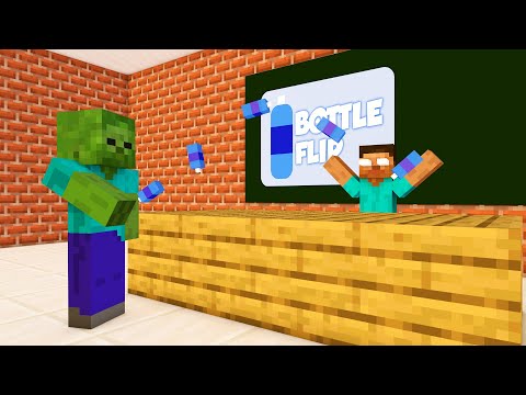 Monster School : BOTTLE FLIP CHALLENGE