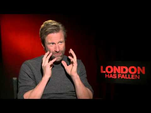 London Has Fallen: Aaron Eckhart Exclusive Interview | ScreenSlam
