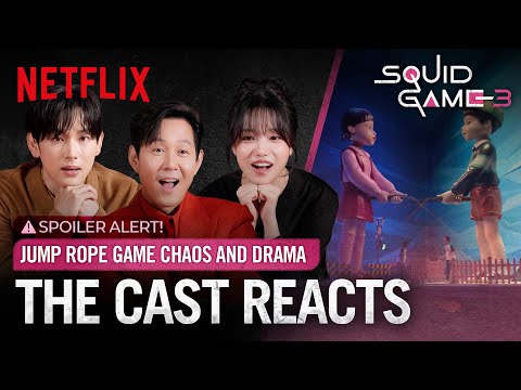 The Squid Game Cast Reacts to the Season 3 Jump Rope Scene | Netflix