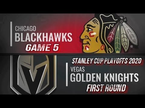 NHL PS4. 2020 STANLEY CUP PLAYOFFS FIRST ROUND GAME 5 WEST: BLACKHAWKS VS GOLDEN KNIGHTS. 08.18.2020