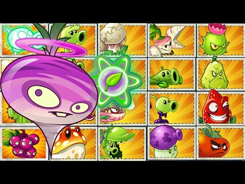 PvZ 2 Challenge - What Plant Max Level Can Defeat 8 Birthday Pharaoh Zombie Using Only 1 Plant Food?